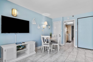 Dining space featuring baseboards