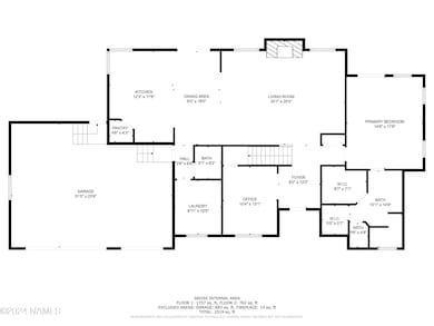 First Floor with Dimensions