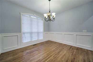 Formal dining room with easy access to the kitchen!
