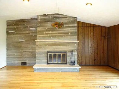Great Room Fireplace in great room, refinished har