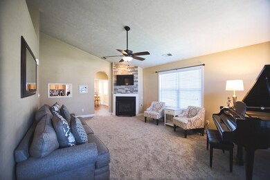 Spacious and open living room with fresh