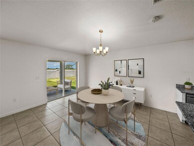 Virtually staged dining room