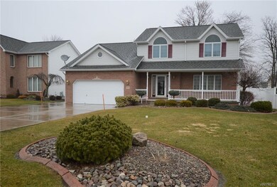 Professionally landscaped yard with many interior 