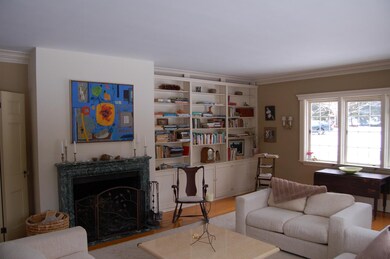 Living room fireplace
