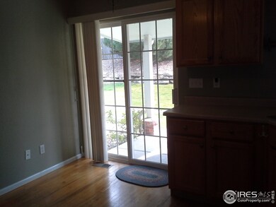 Sliding door to patio