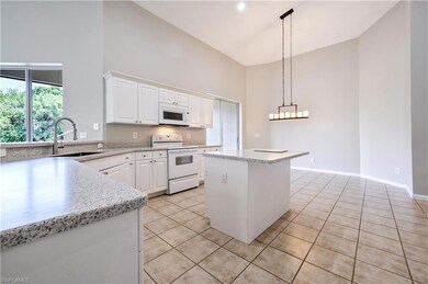 Kitchen with center island.