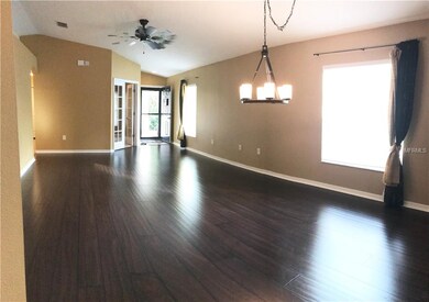 VIEW FROM KITCHEN AREA OVER LOOKING DINING/LIVING 