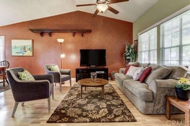 Living room with ceiling fan
