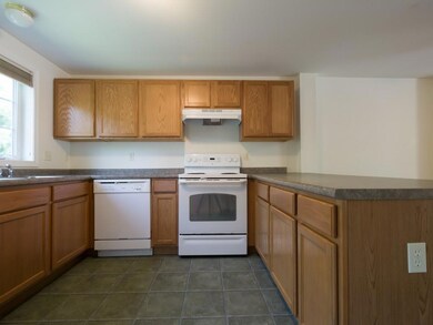 Ample cabinets provide lots of...
