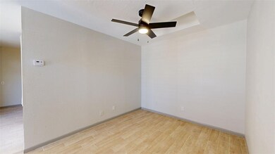 Unfurnished room featuring light wood-type floorin