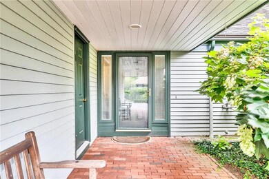 Covered patio entrance