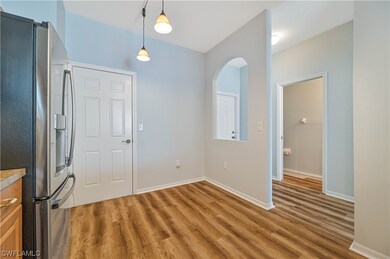 Garage access and space for an eat-in kitchen/brea