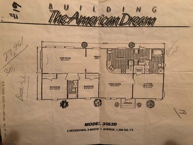 Floor plan for double wide.