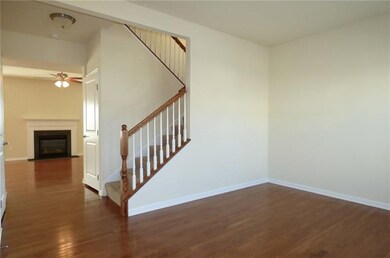 Entry to living room and family room