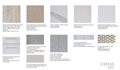 Design Selections.  Home is under construction and