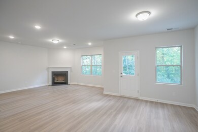 Open concept view from your island that overlooks your Gathering Room and Dining Room.