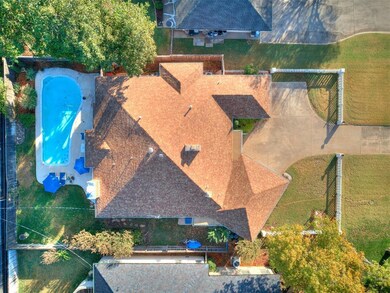 View from above of property