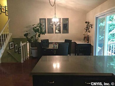 Kitchen Dining New chandelier and molding