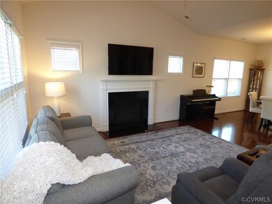 Living room fireplace; warmth of a fire with a fli