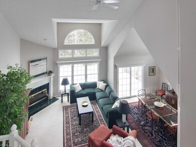 View from 2nd floor walkway into the Great Room an