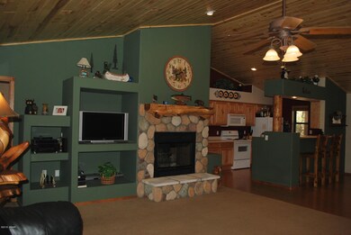 Entertainment/fireplace wall
