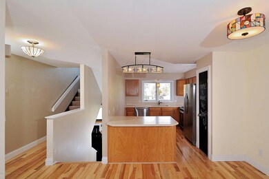 From the Living and Dining into Kitchen