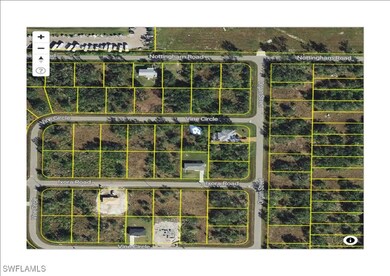 Map / location with property parcel outlined