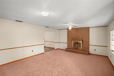 Living Room with gas fireplace