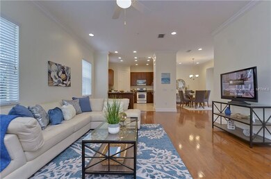 2nd floor living area.  Note beautiful hardwood fl