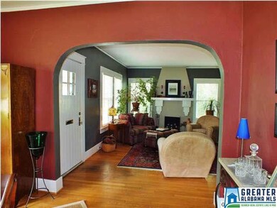 View from living room into dining room