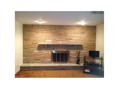 Living room fireplace