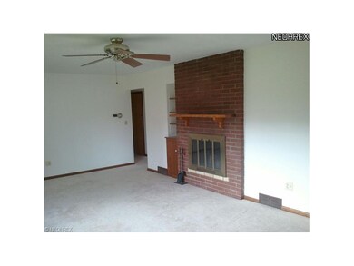 Living Room, fireplace goes through to dining room