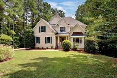 Craftsman house with a front yard