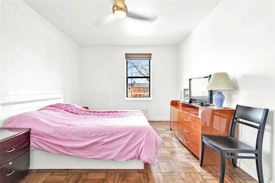 Bedroom featuring a ceiling fan
