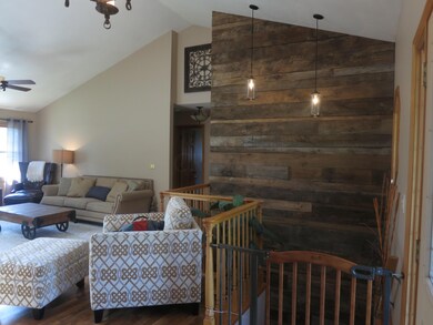 wood feature wall