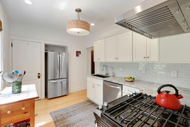 Beautifully remodeled kitchen with new cabinetry, 