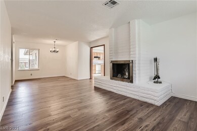 With two way wood burning fireplace
