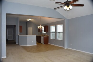 Huge living room that opens to kitchen