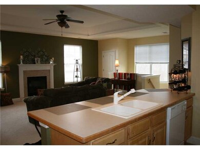 Kitchen. Open floor plan allows an easy flow into 