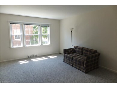 The light-filled living room is spacious enough an