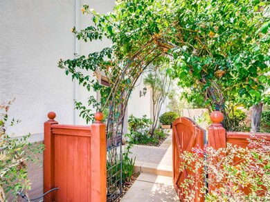 Charming gated courtyard entry