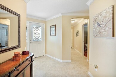 Attractive Entry Area, Tile Flooring, Crown Moldin