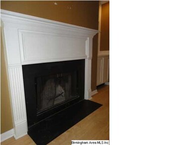 Fireplace w/Black Marble Surround