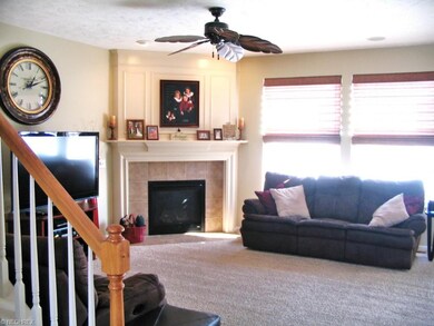 Great room with nine foot ceiling.