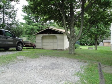 Oversized detached garage...