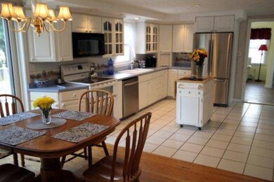 Kitchen. The updated kitchen has...