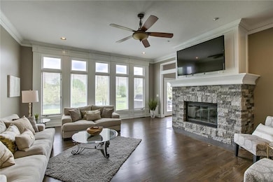 Spacious Great Room w/New Hardwoods & New Stone Fi
