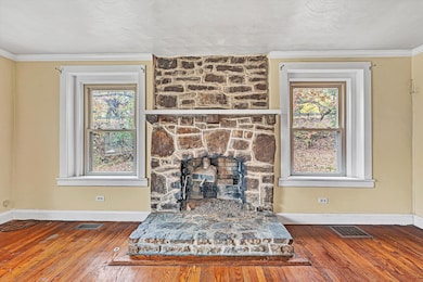 Stone Fireplace