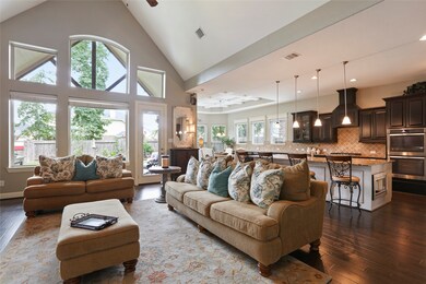 Wow! Now that’s an open floorplan, family room, kitchen and dining area!