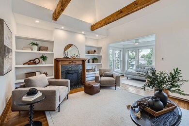 Soaring Vaults and fireplace